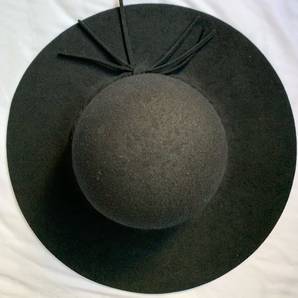 Black Wool Hat - image 4